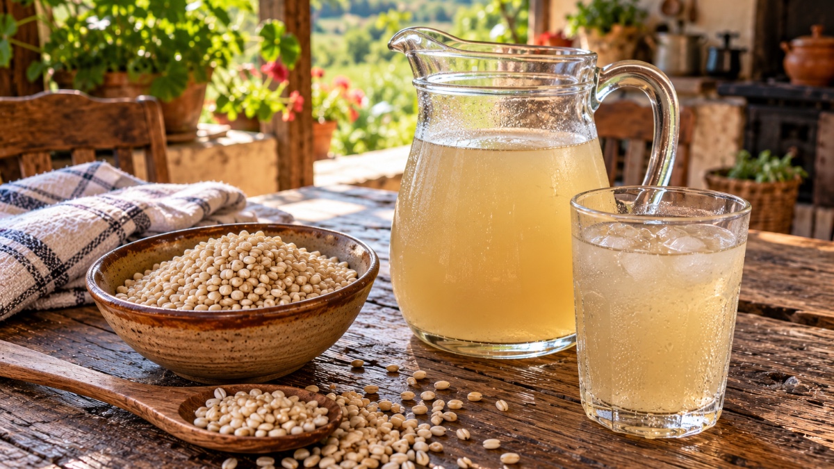 Agua de cebada casera: la bebida tradicional y refrescante que se prepara con un grano muy común