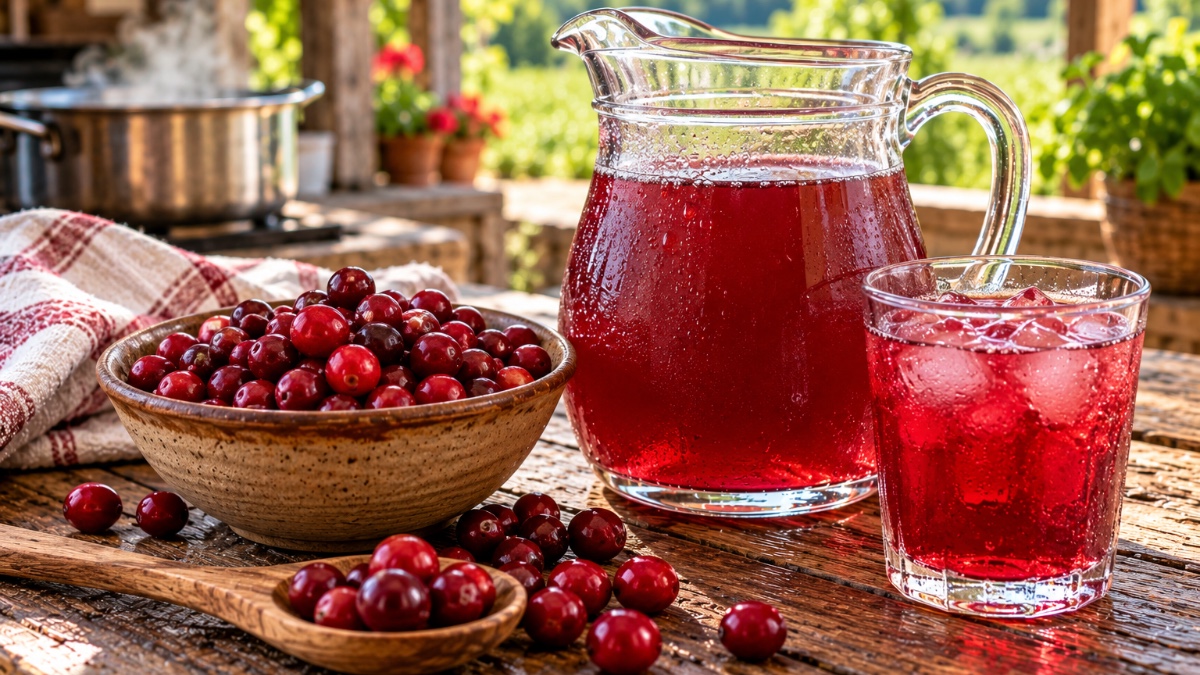 La bebida casera de arándanos rojos que lleva generaciones preparando la gente en Estados Unidos